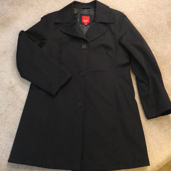 Esprit Jackets & Blazers - Esprit black Outerwear Jacket Rain Coat sz Large